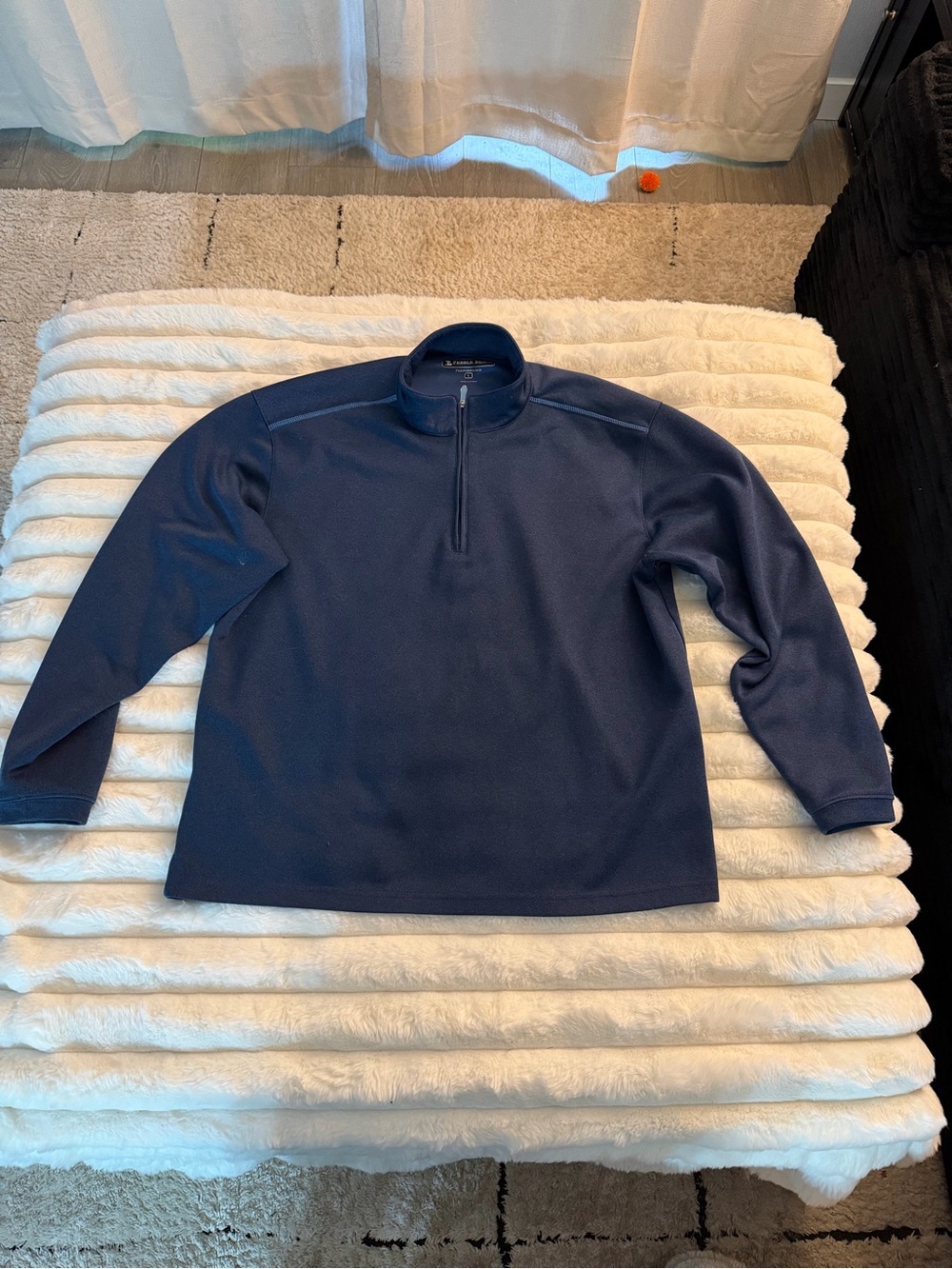 Pebble Beach Navy Half-Zip Pullover Sweater